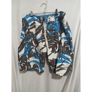 H&M Men’s Swim Shorts Short Size 36 See All Pics Lining  Hawaiian  Print